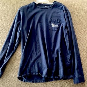 Navy Blue vineyard vines long sleeve T shirt